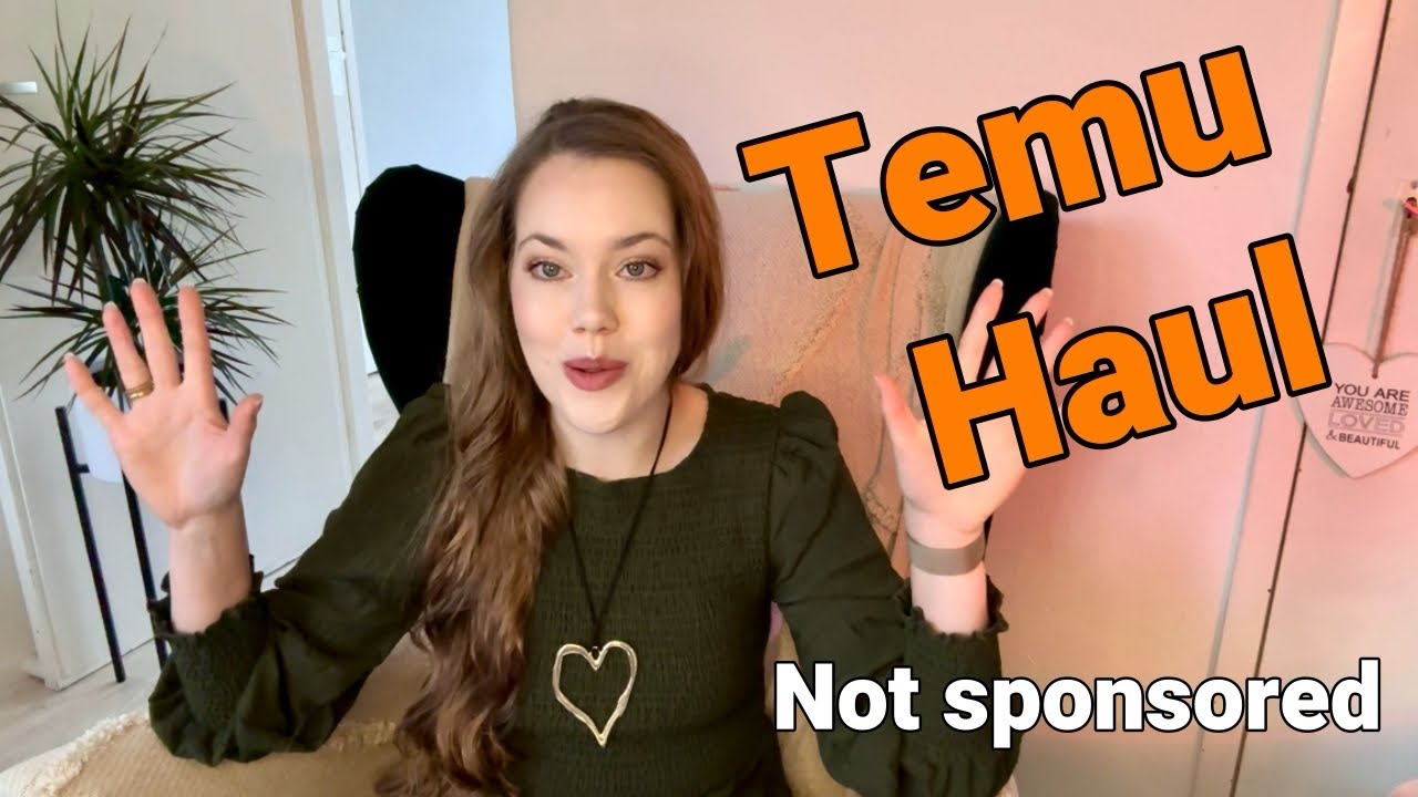 Big TEMU Haul! (NOT SPONSORED) My first video!