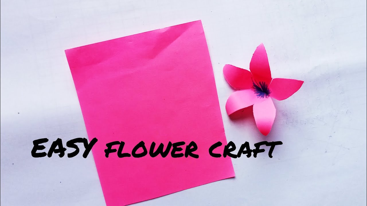 Easy Paper Flower Making Craft | DIY Beautiful Paper Flower | Paper Flower Making Idea
