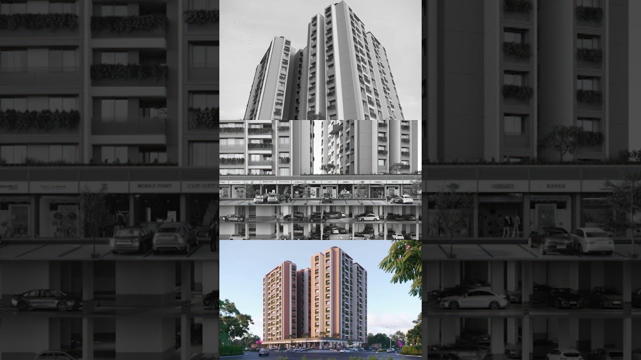 Visionary 3D facade: Design and innovation symphony. #3drendering #3dvisualization #ahmedabad #cgi