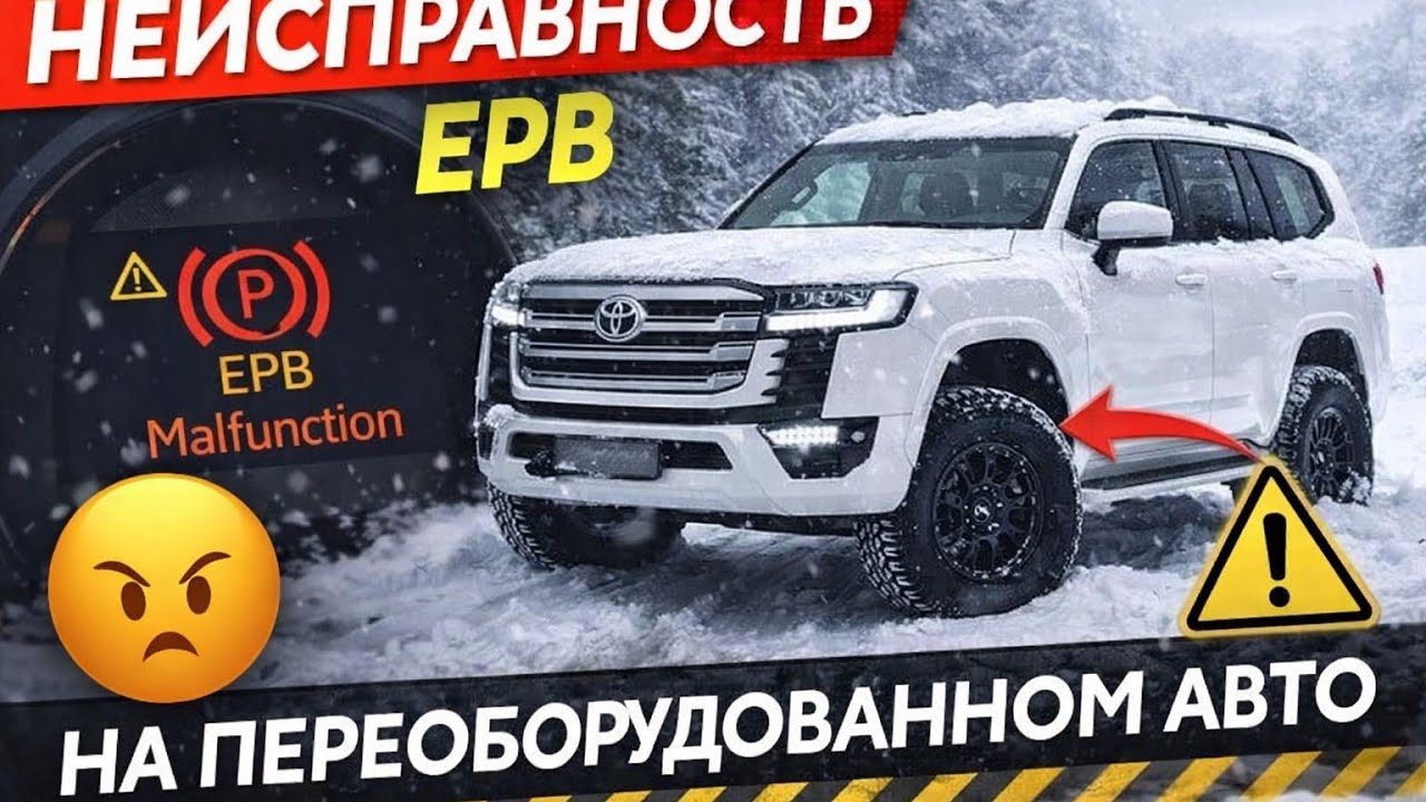 Land Cruiser 300 с СЮРПРИЗОМ: почему загорелся EPB после ПЕРЕОБОРУДОВАНИЯ?