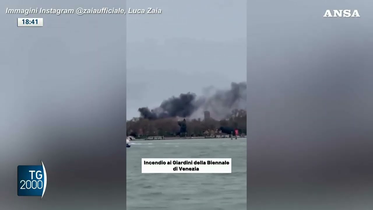 Incendio alla Biennale, coinvolto il padiglione Serbia