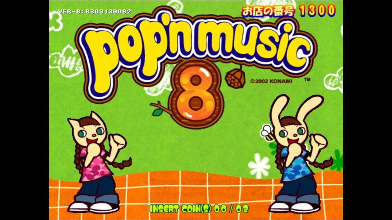 [pop'n music 8 AC] - Complete Attract Mode Sequence
