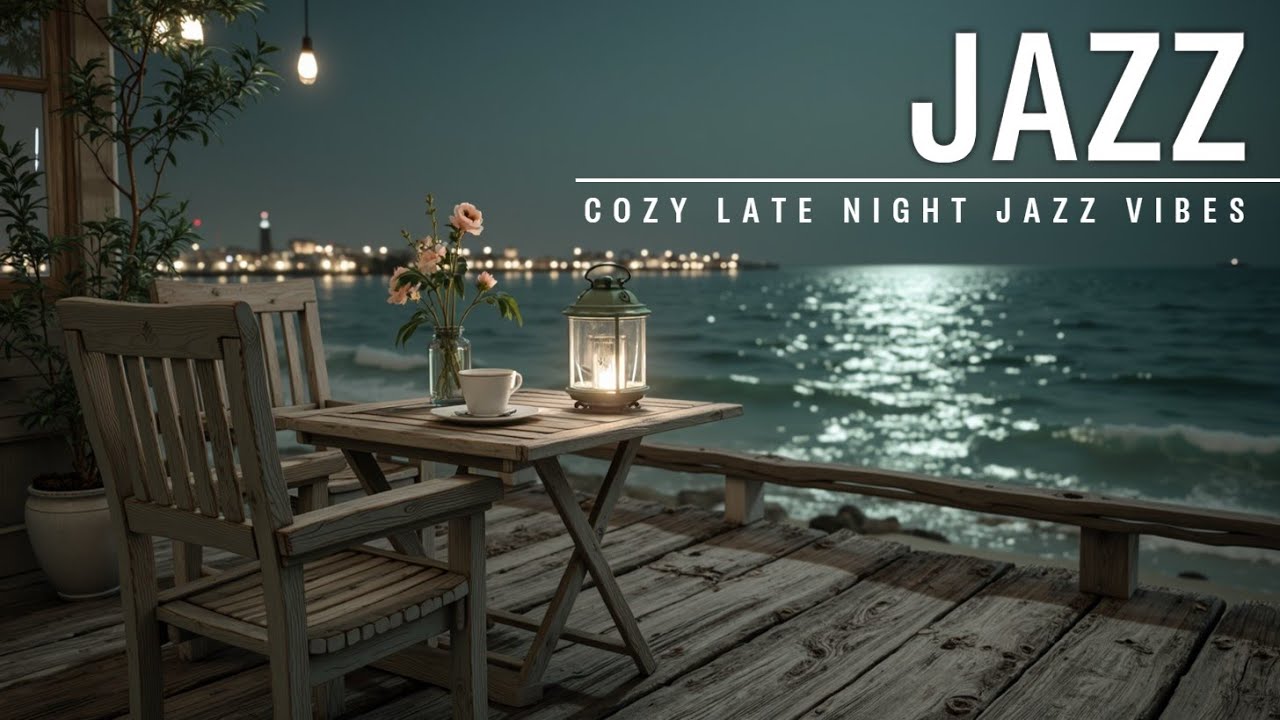 Cozy Late Night Jazz Vibes ~ Расслабляющий гладкий джаз для январского вечернего океана