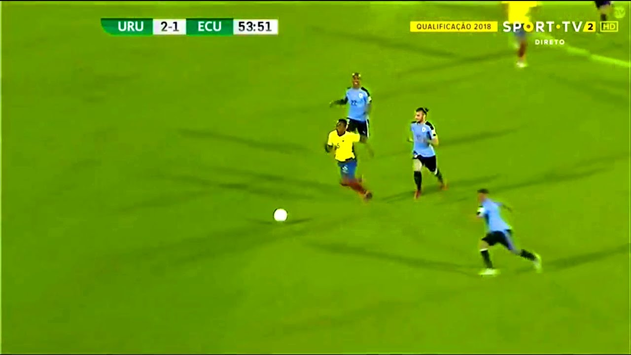 IMPARABLE! Renato Ibarra vs Uruguay (Away) - Eliminatorias Rusia 2018 (10/11/2016) ᴴᴰ
