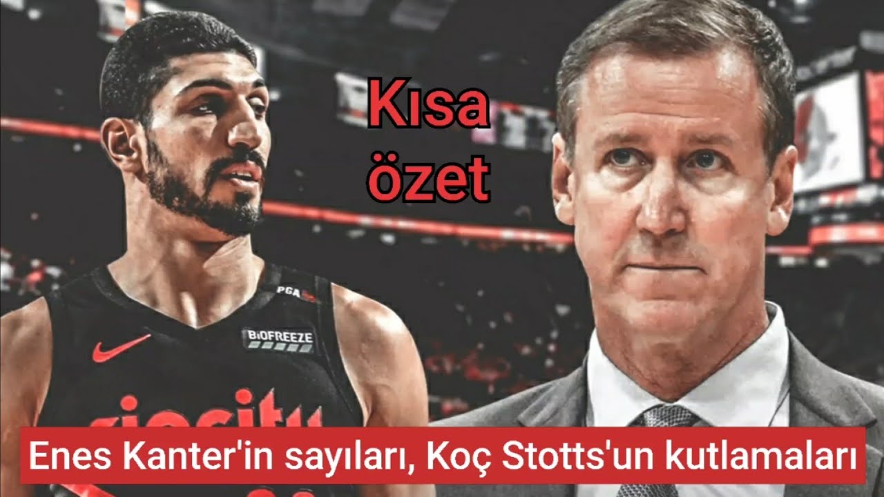 Enes Kanter Porzingis'i durdurdu double-double kıyısından döndü🎊 Soyunma odası 500.zafer kutlaması