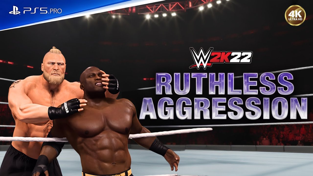 Brock Lesnar vs Bobby Lashley - Last Man Standing War | WWE 2K22 Gameplay
