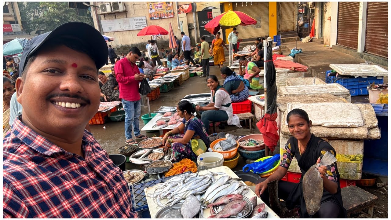 उरण नाका फिश मार्केटमध्ये गेलो मासे आणायला 😍 | Uran Naka Fish Market | S For Satish | Panvel