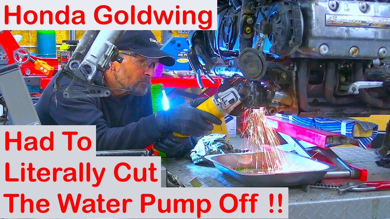 Заброшенный проект Goldwing, день 9: 4 часа на демонтаж водяного насоса!!