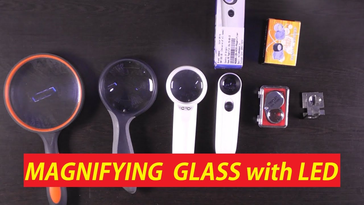 MAGNIFYING  GLASS with LED Light  REALLY GOOD in HINDI