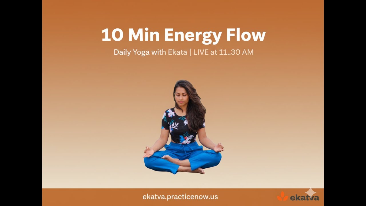 10-Min Morning Energy Flow Yoga | Boost Focus & Shake Off Sluggishness
