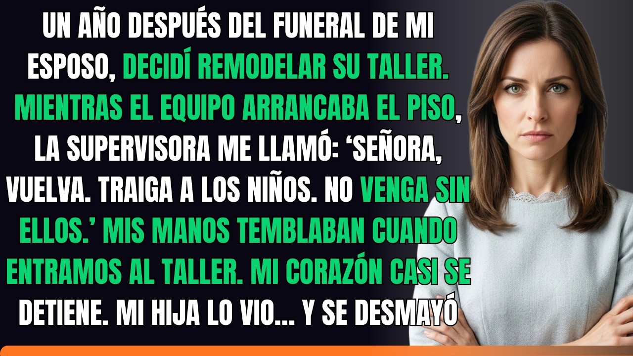 “Un trabajador dijo ‘Trae a tus hijos’. Bajo el taller de mi difunto esposo… encontramos ESTO.”
