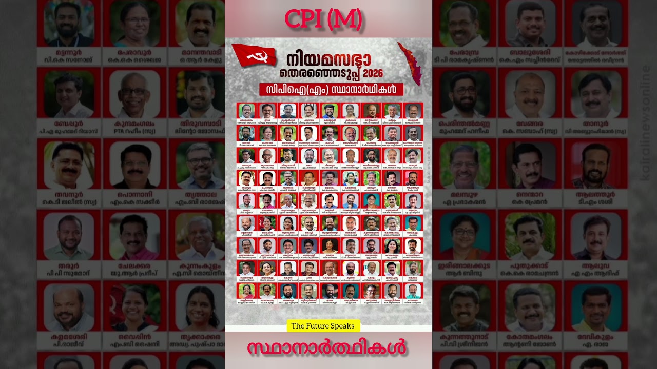 Список кандидатов CPIM 2026 #cpimcandidatelist #thefuturespeaks #cpimkerala