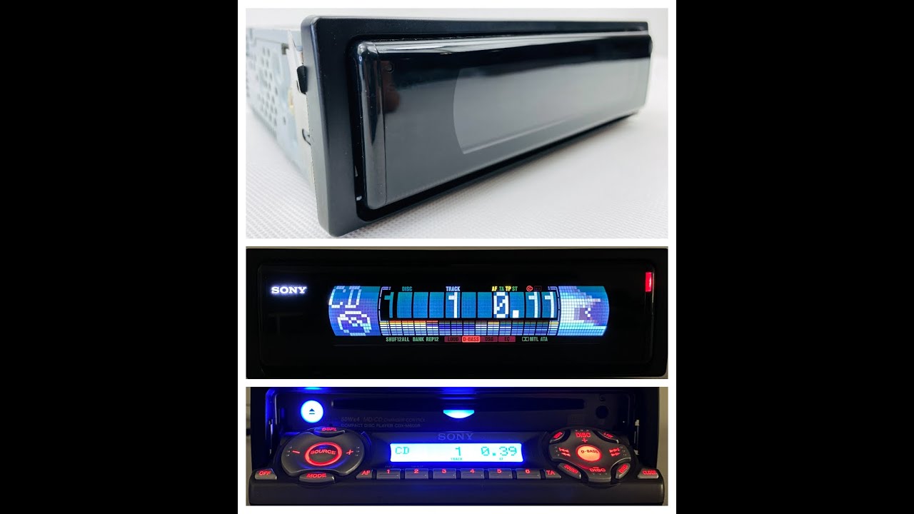 2000s Sony CDX-M600R Mask Equalizer Car CD FM Radio Player