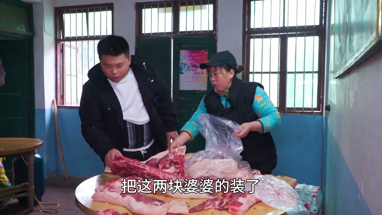 弄完年猪师兄一家开始做，安岳特色血灌肠，科妹居然表示吃不惯 #新农人计划2024 #微光点亮乡村