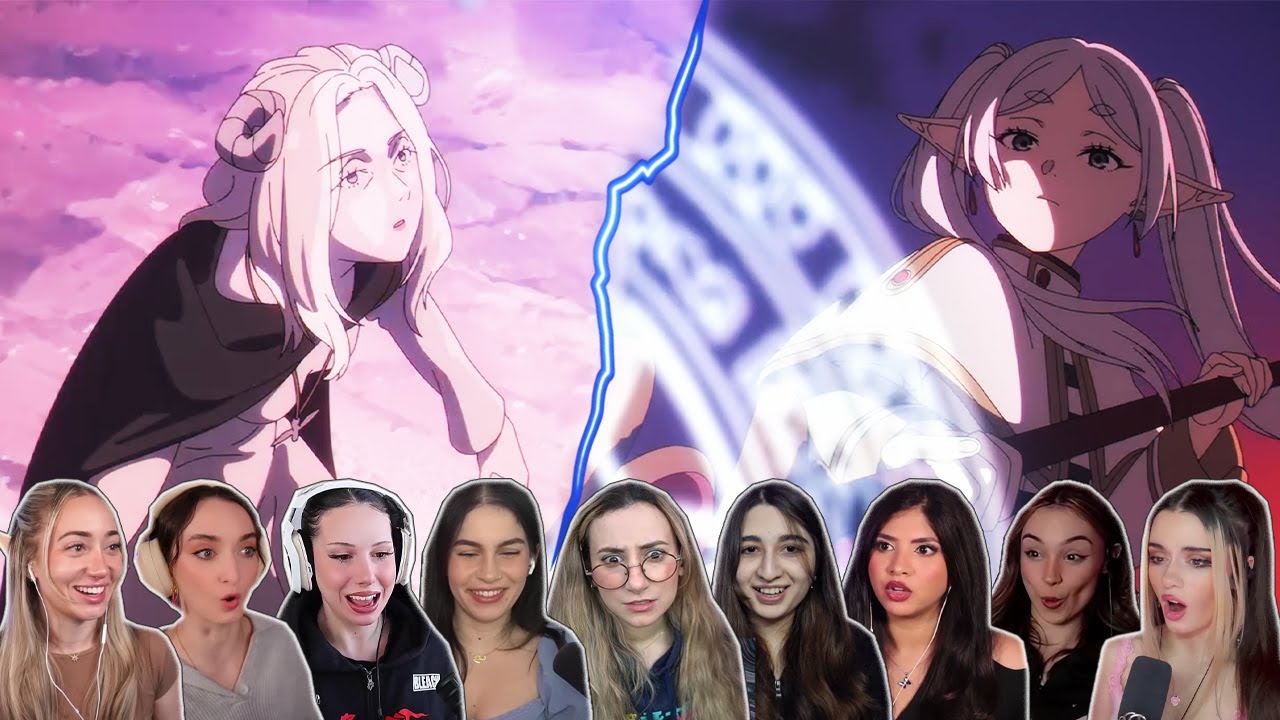 Frieren vs Sword Demon | Frieren: Beyond Journey's End S2 Episode 2 Girls Reaction Compilation