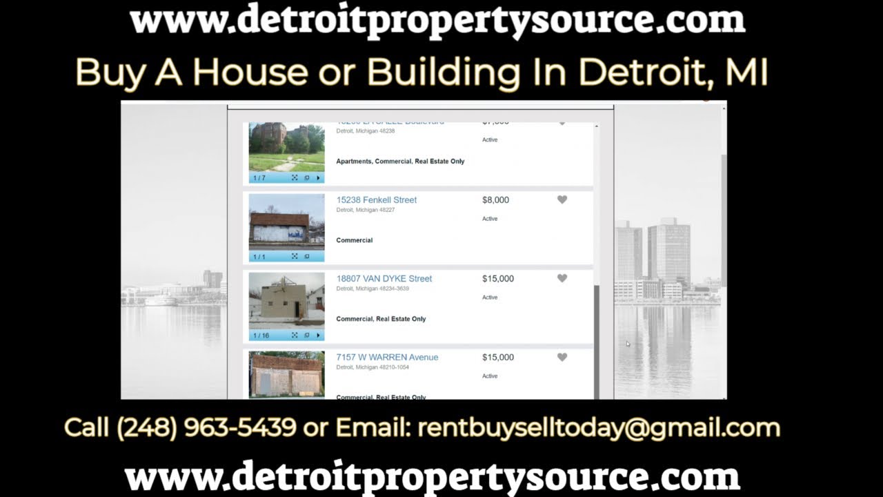 Detroit Real Estate Market ░▒▓ How To Buy A House From The Detroit Land Bank ▓▒░
