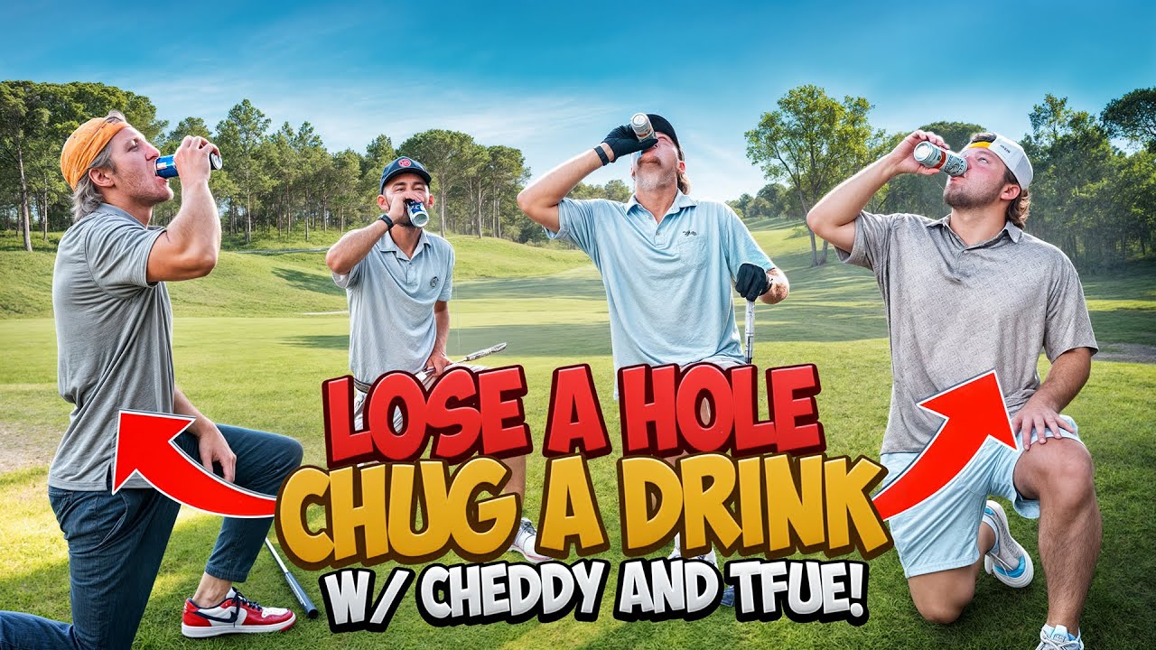 LOSE A HOLE, CHUG A DRINK w/ Cheddy and Tfue