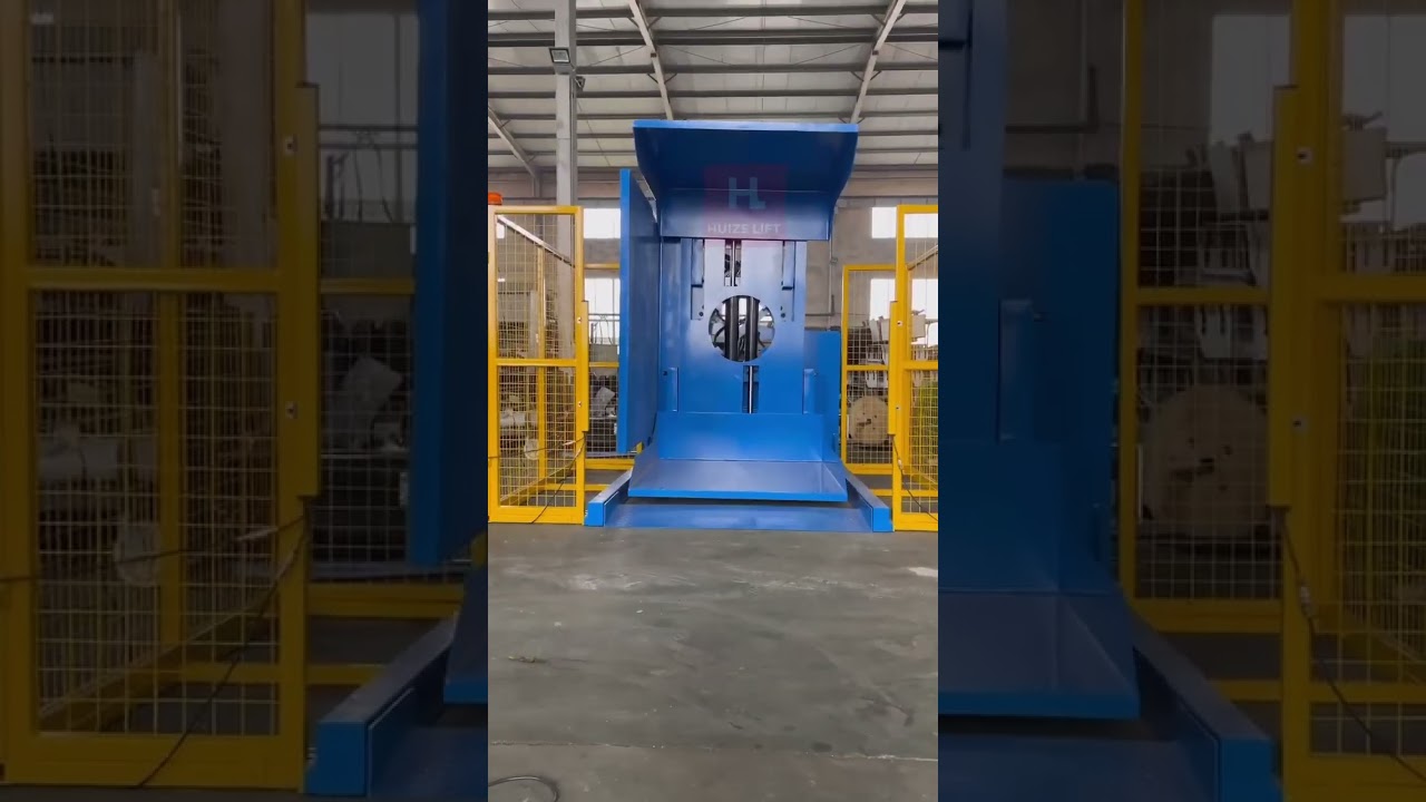Pallet Inverter(pallet turner) , one button operation, easy to turn over