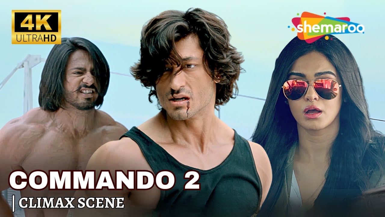 Commando 2 - Climax Scene | FIRST TIME IN 4K | Vidyut Jammwal, Adah Sharma & Esha Gupta