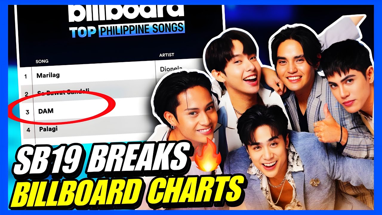 DAM by SB19 🔥 Hits Billboard PH Hot 100 for the First Time!