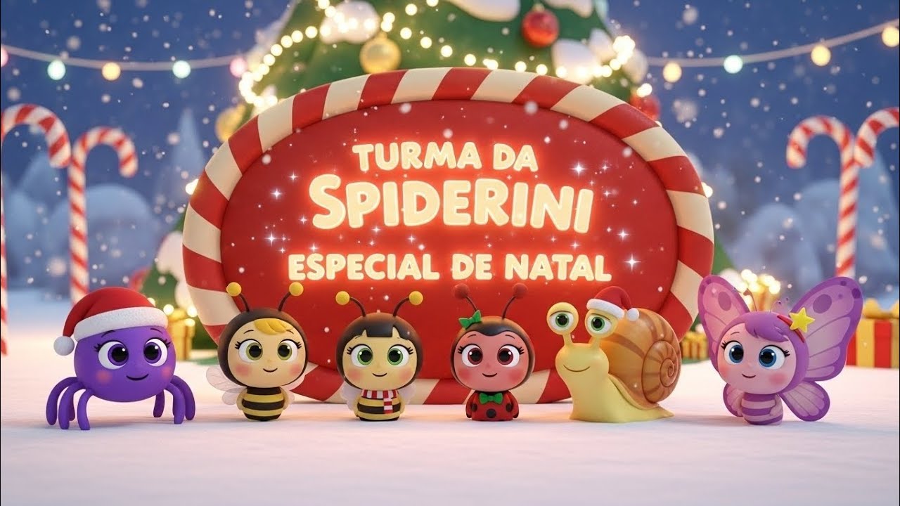 🎅 MÚSICA DE NATAL INFANTIL – TURMA DA SPIDERINI – FELIZ NATAL! 🎄