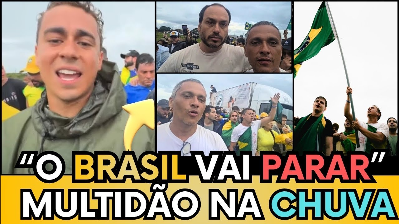 🚨🇧🇷 IMAGENS HISTÓRICAS! SOB FORTE CHUVA, NIKOLAS, E PATRIOTAS LEVAM MULTIDÃO AO GRITO,ACORDA BRASIL!