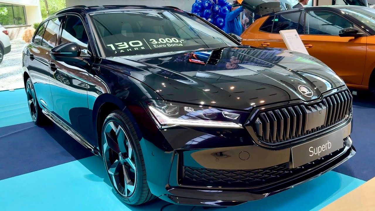 SKODA SUPERB SPORTLINE Combi 2025 - sporty estate model VISUAL REVIEW