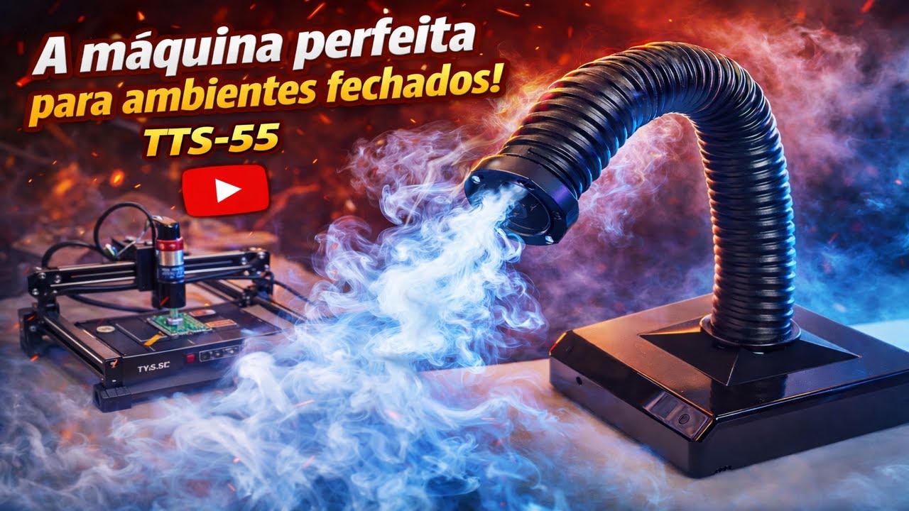 Trabalha com laser em casa? Você PRECISA ver isso! É o fim da fumaça 😱😍