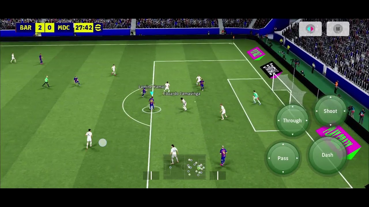 #FCBarcelona vs #Madrid on #efootball a good #football #game 