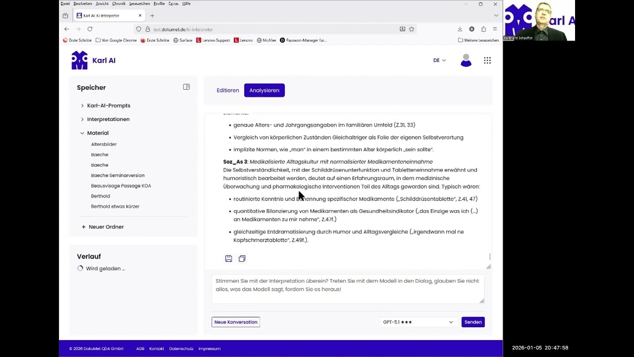 Einführung in das Analysetool von Karl-AI
