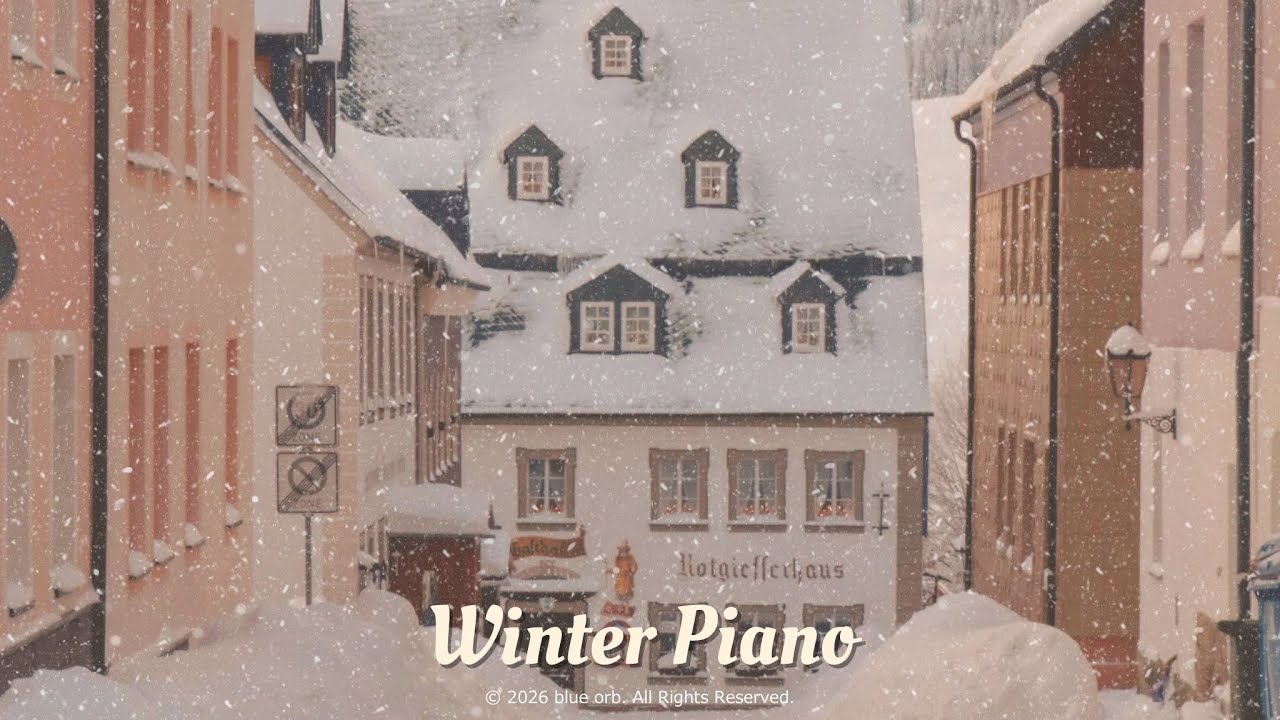 雪降る街で、そっと流れる冬のプレイリスト｜Winter Piano｜作業用BGM