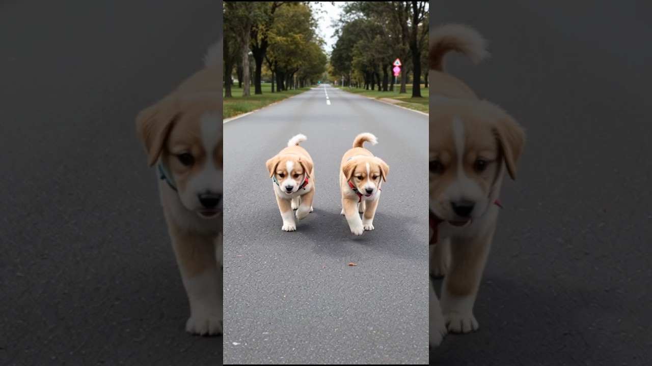 Adorable Puppies Walking & Playing 