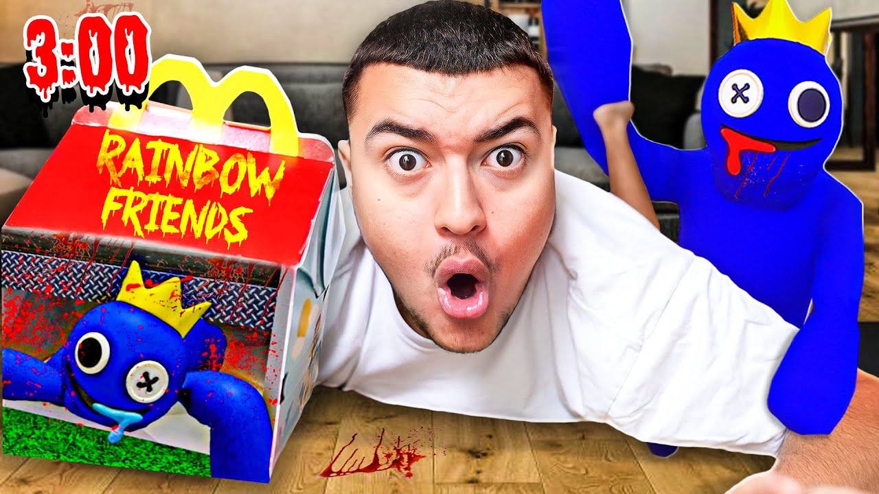 NE JAMAIS COMMANDER UN HAPPY MEAL RAINBOW FRIENDS A 3H00 DU MATIN ! Blue Horreur dans la Vraie Vie !