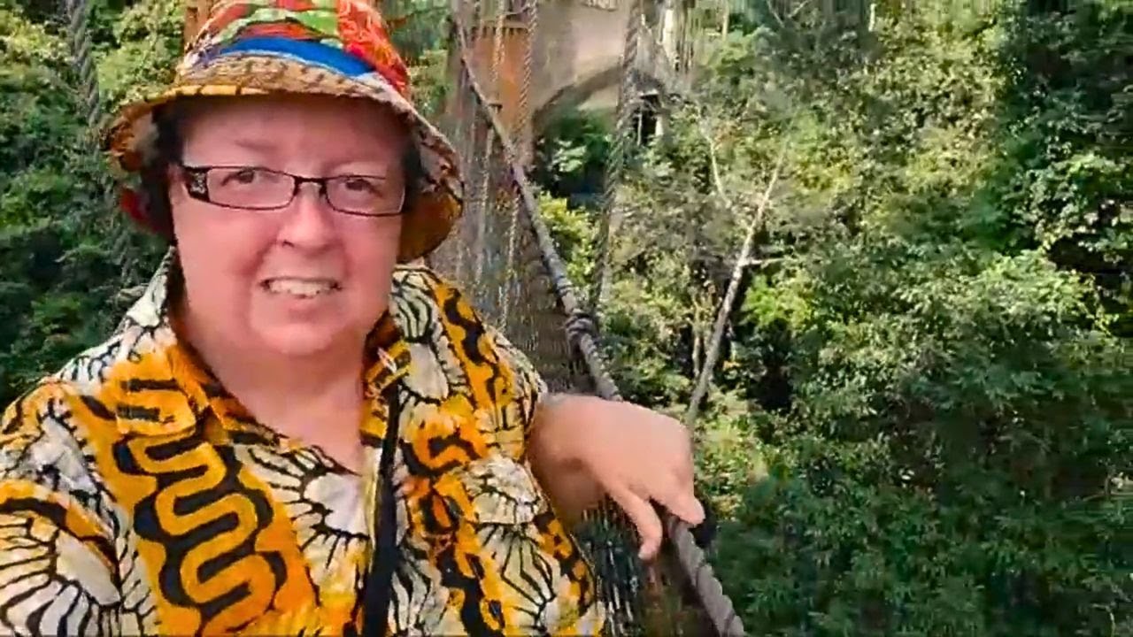 LIVE from the Kakum Canopy Walkway in Ghana - I Made it!!!!!
