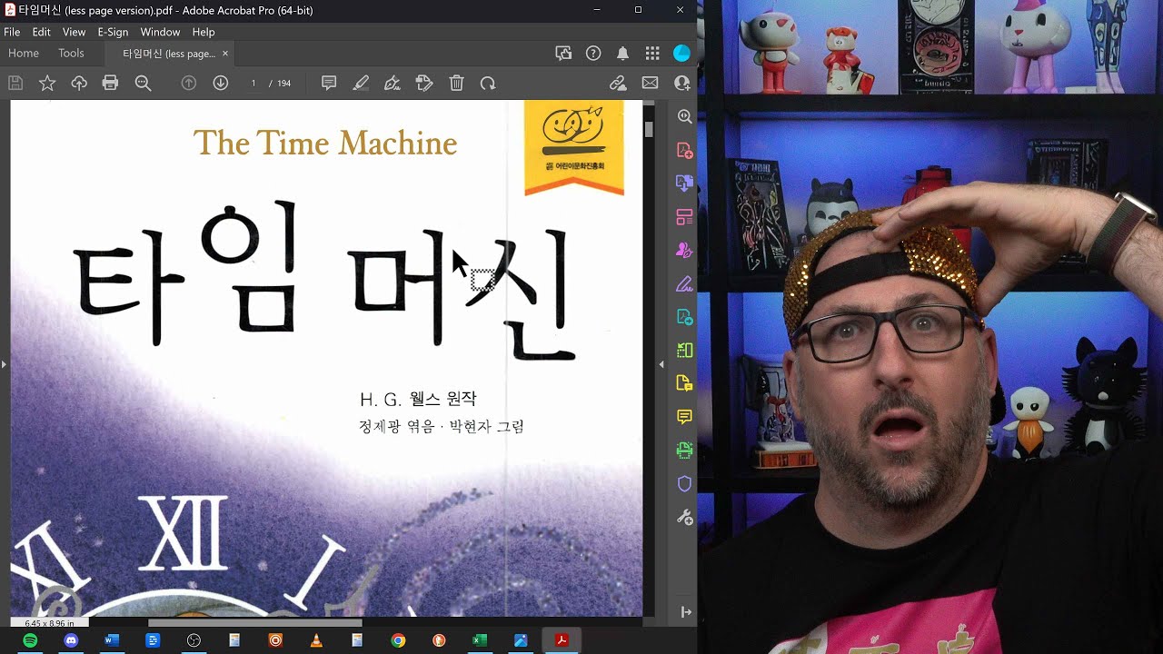 Live Reading Translating Korean Time Machine (by H.G. Welles) (PT 7)