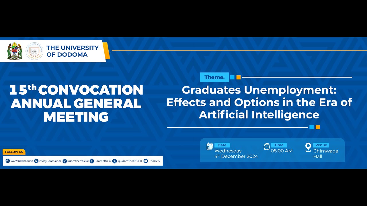 # LIVE: UDOM 15th CONVOCATION MEETING - DECEMBER 04, 2024