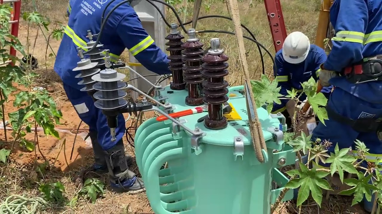 Como instalar  para-raios em trafo trifásico