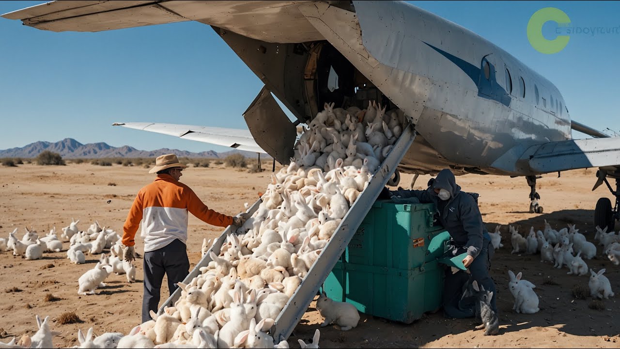 الصين نشرة مليون ارنب في الصحراء وما حدث صدم العالم