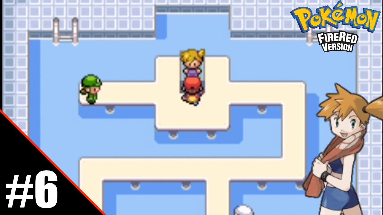 Gym Battle Against Misty - Pokemon Fire Red Part 6