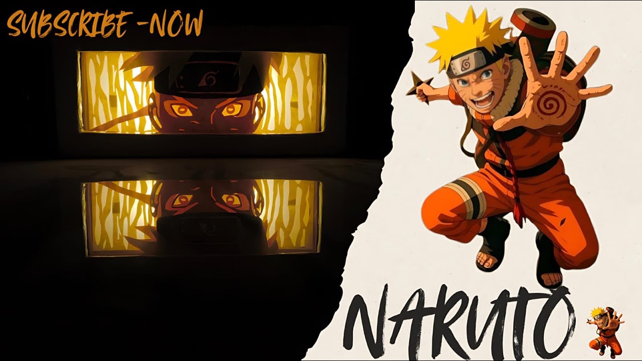 HOW TO MAKE ANIME LED LIGHT BOX NARUTO ।। NARUTO PEPAR ANIME