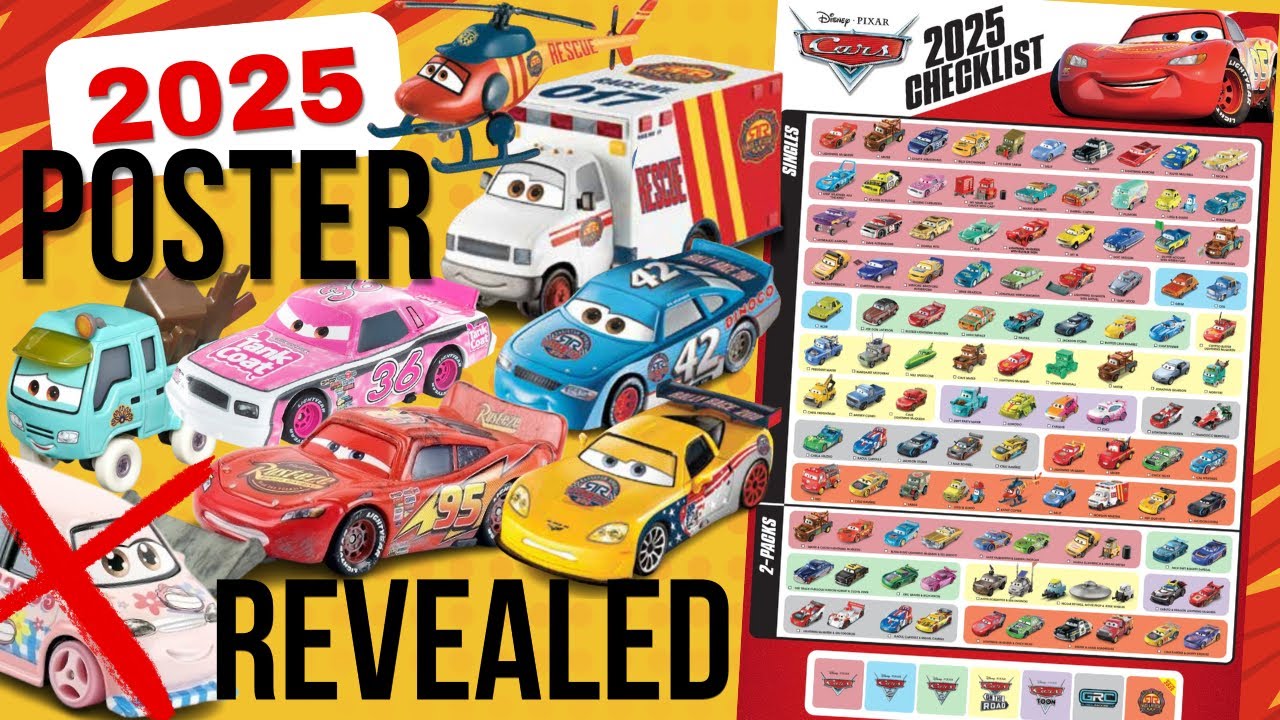 Представлен литой постер «Тачки» от Mattel Disney•Pixar 2025 года