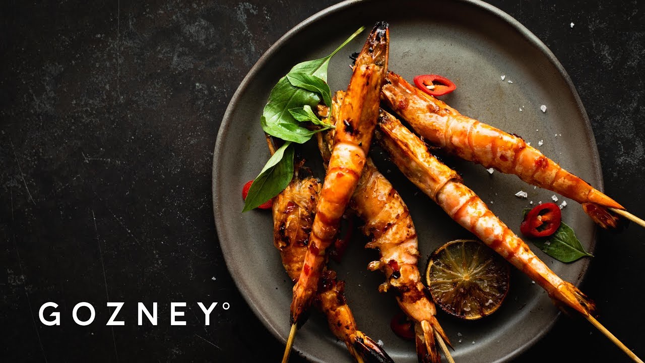 Sweet Chilli Prawn Skewers | Roccbox Recipes | Gozney