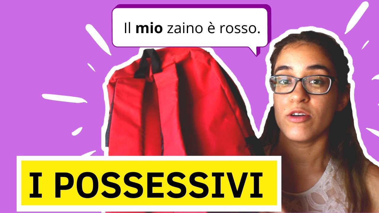 Os POSSESSIVOS no italiano! (mio, tuo, suo...)