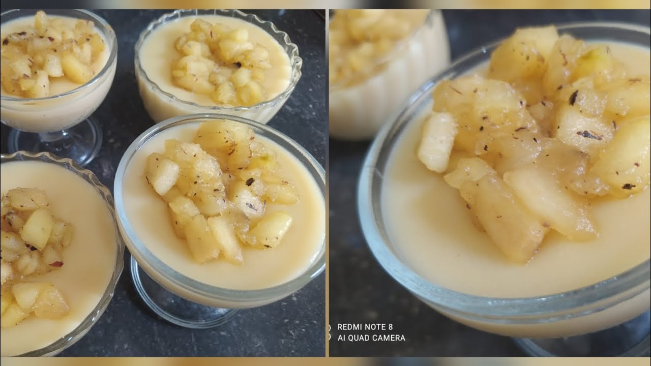 ஆப்பிள் புட்டிங் செய்வது எப்படி🍨 | Easy & Tasty Apple Pudding | Delicious Apple Dessert Recipe 🍨 