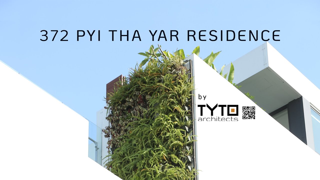 A  house with open to sky vertical garden and rooftop pool in Yangon