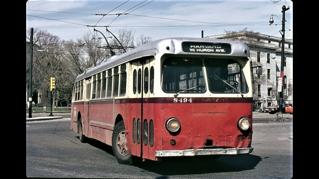 Boston Trolleybus Scenes -  1960s & 70s