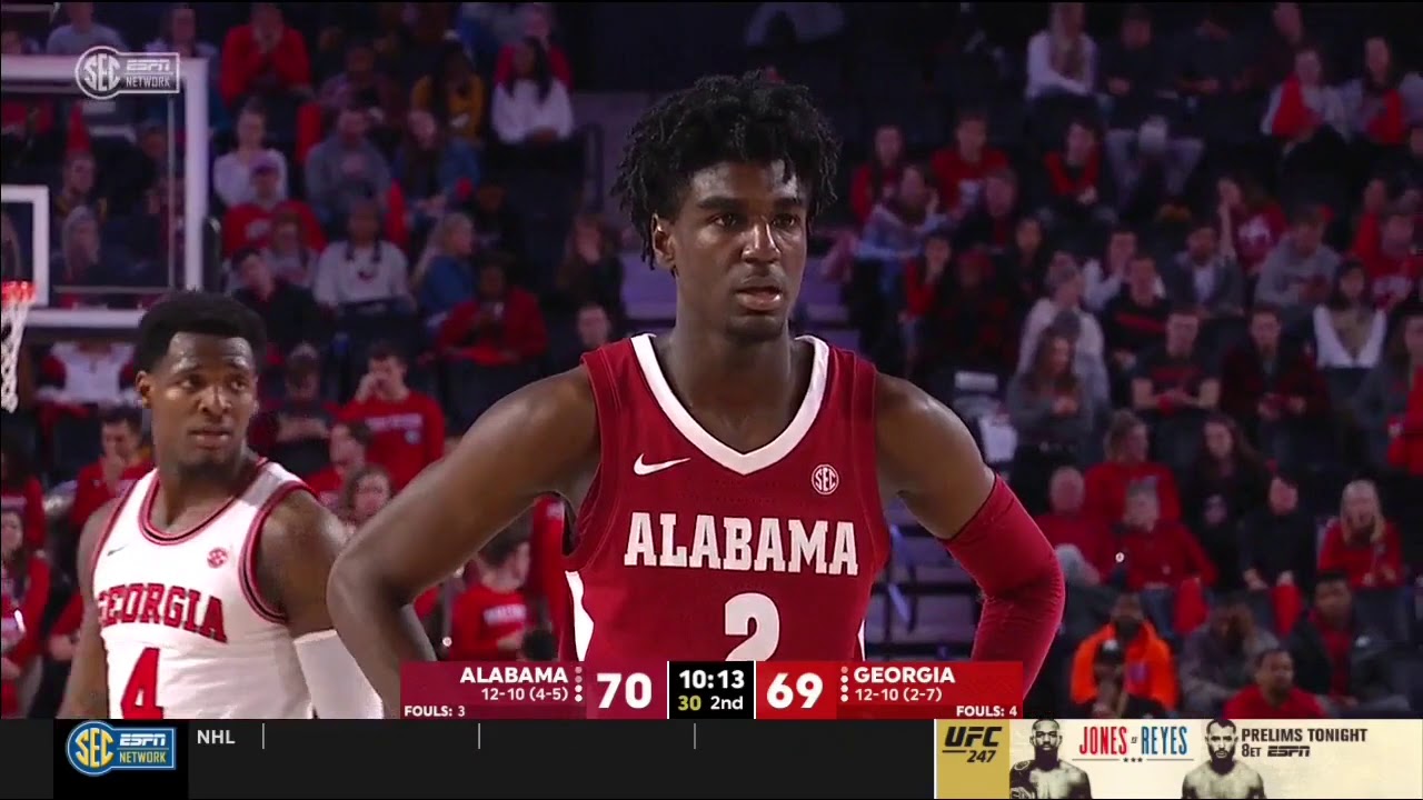 Kira Lewis JR vs UGA 37 PTS 7 AST               2.08.20