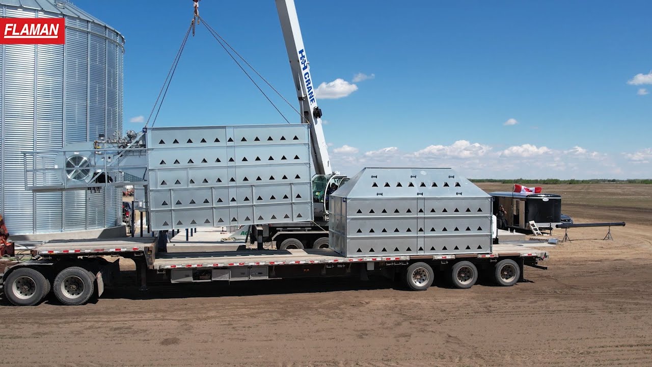 AGI NECO Grain Dryer, Norstar Leg & Walinga Ultra-Veyor | Time Lapse | Flaman Agriculture