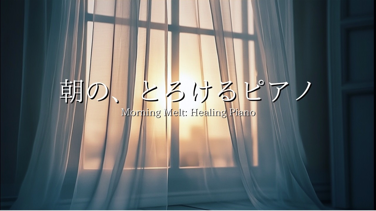 【朝のBGM】朝の、とろけるピアノ。光と風に包まれる至福の目覚め｜自律神経を整えるモーニングルーティン｜Morning Melt: Healing Piano