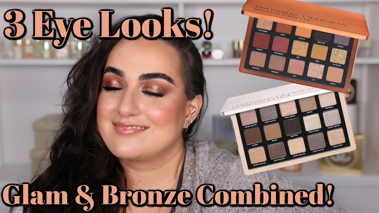Natasha Denona Glam & Bronze Palettes Combined! 3 Looks! | Patty